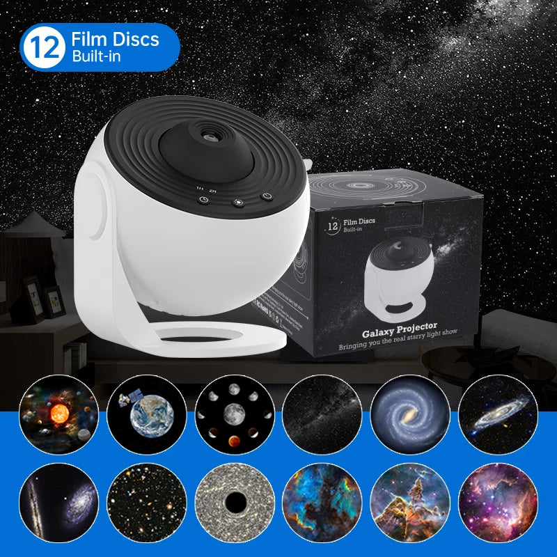 AUSYLE Night Light Galaxy Projector 360 Starry Sky Lamp