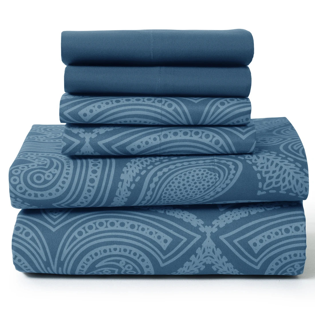 LDC Lux Decor Collection Paisley Microfiber Sheet Set Wrinkle-Free