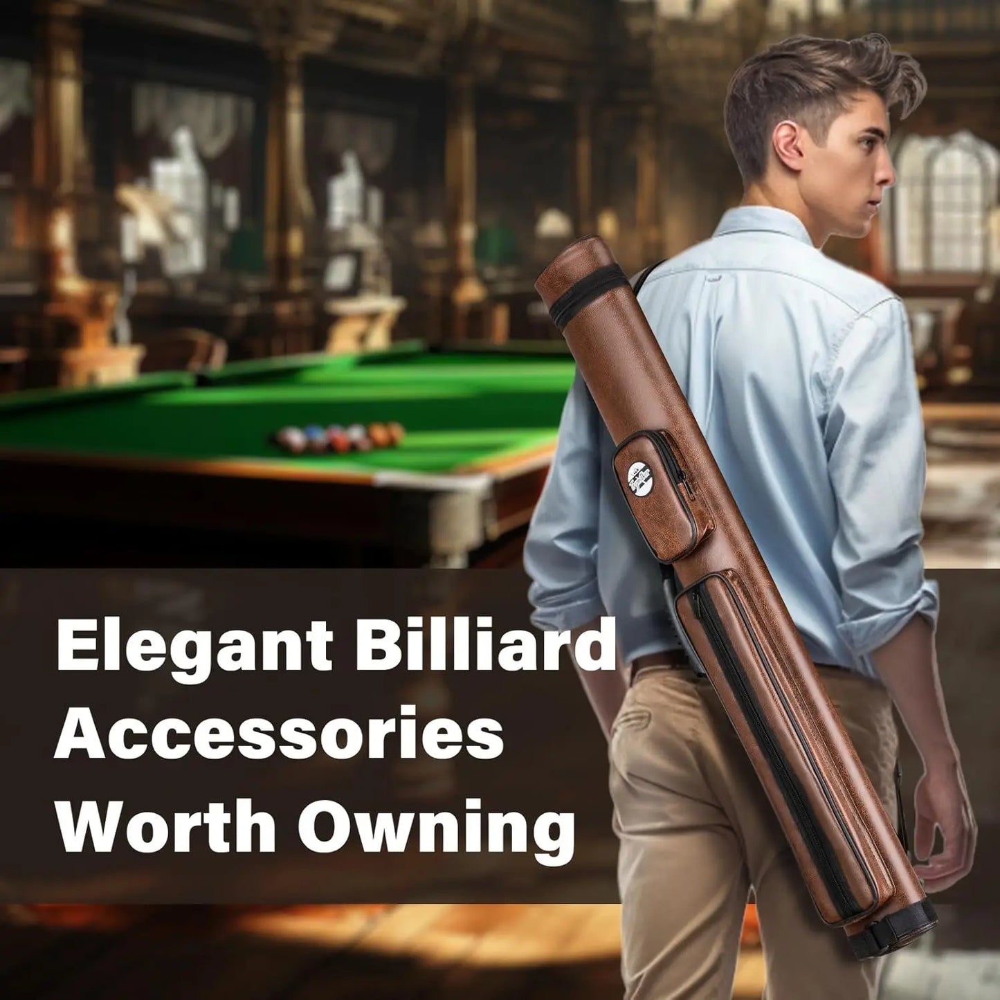 Hard Billiard Cue Case For Two Pool Cues