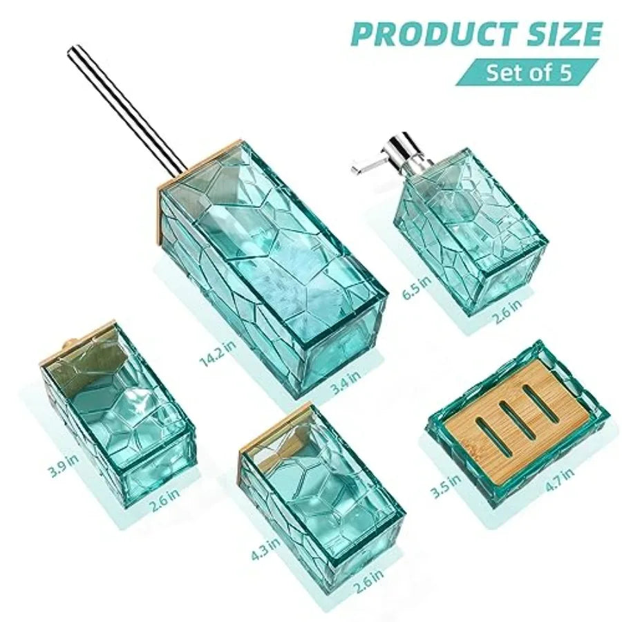 Beach Bathroom Accessories Set Toothbrush Holder Soap Dispenser