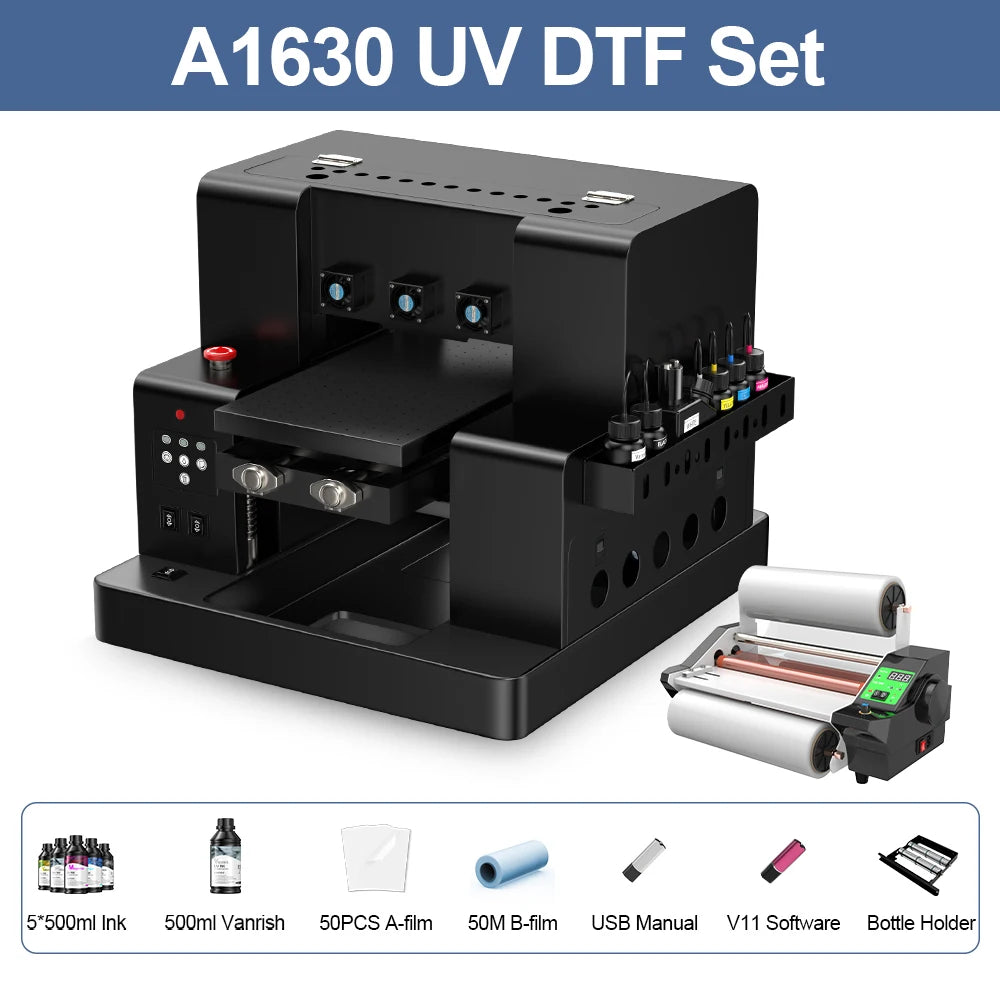 TOPPARTS A4 A3 UV Printer Flatbed Varnish for Phone Case