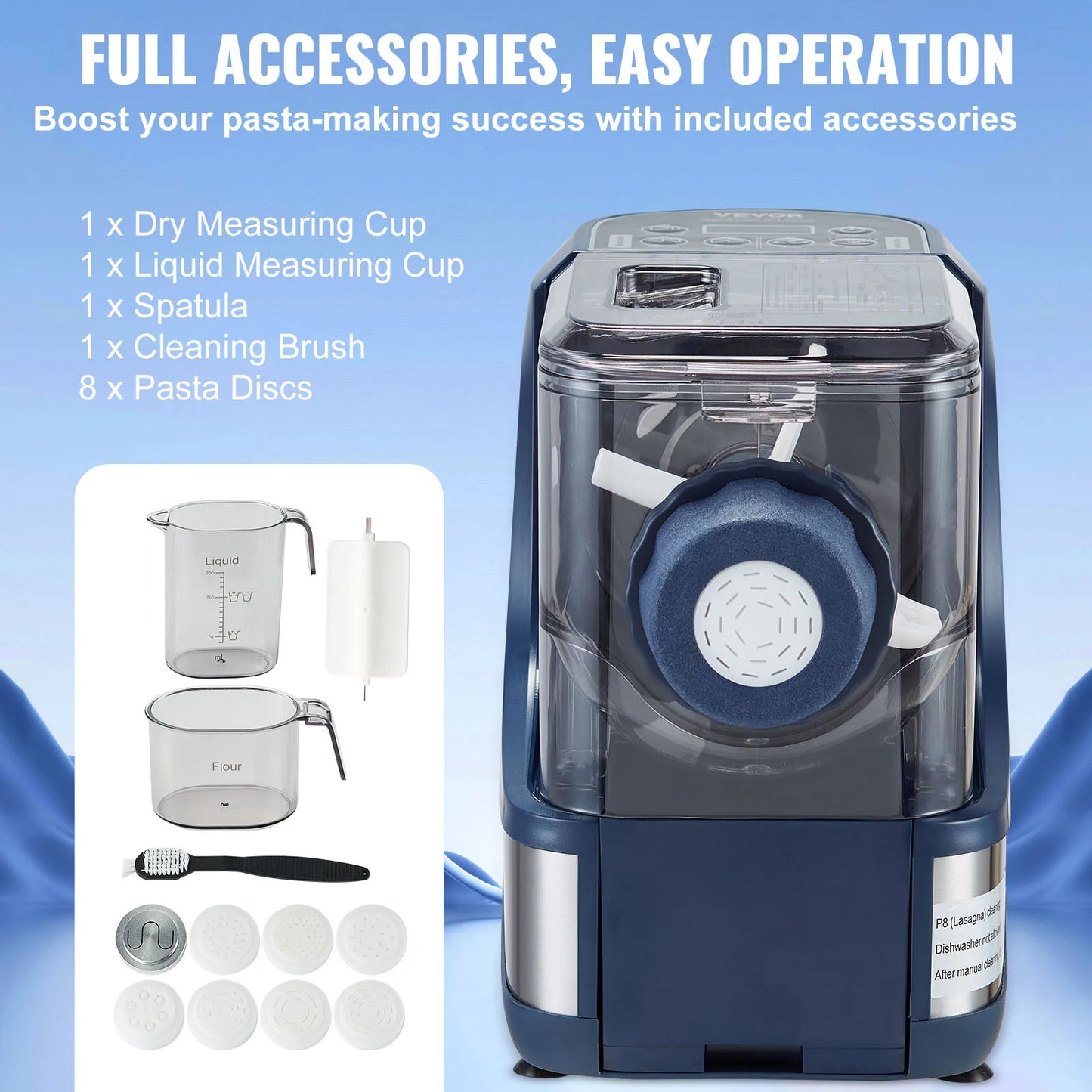 Succebuy Automatic Electric Pasta Maker with 4 Modes