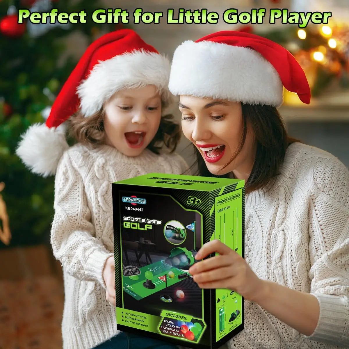 VATOSCN Kids Golf Set Auto Returner Indoor Mini Golf