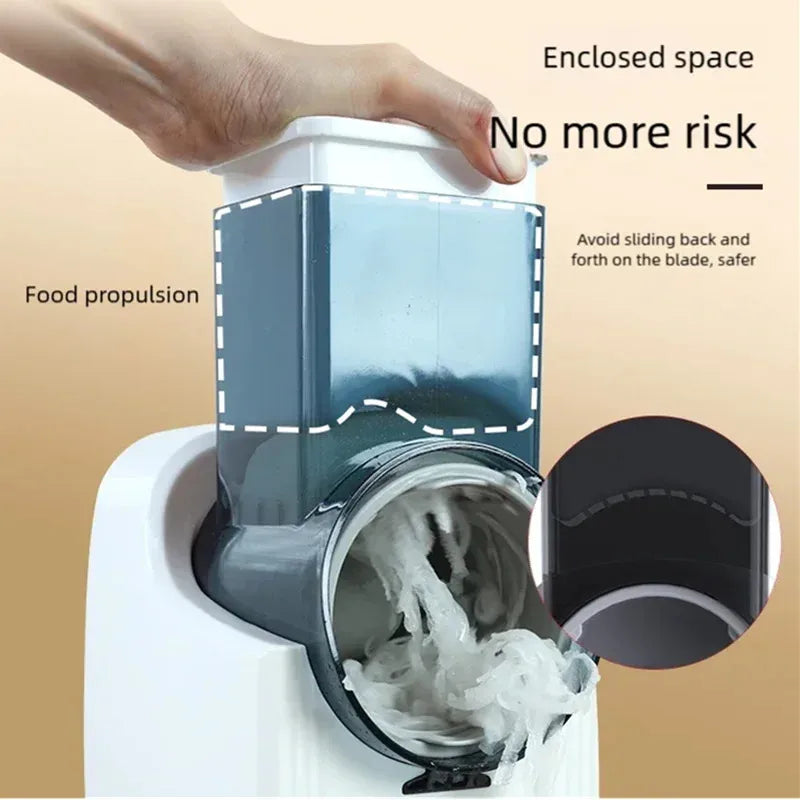 CREAROMA Electric Vegetable Cutter Slicer Multi-Function Kitchen Shredder