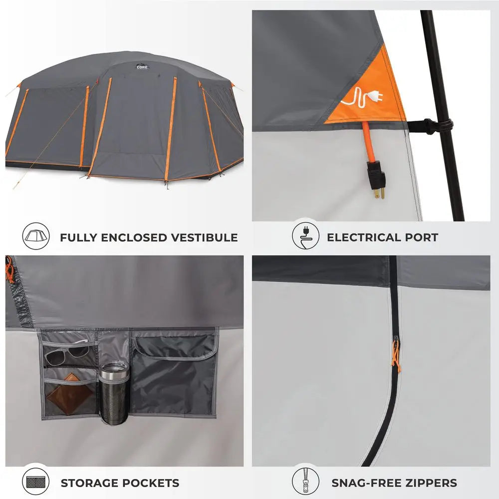 Tent for Family Camping 10 Person 11 Person 12 Person Large Multi Room Cabin Tents for Car Camping amp Outdoor Adventures