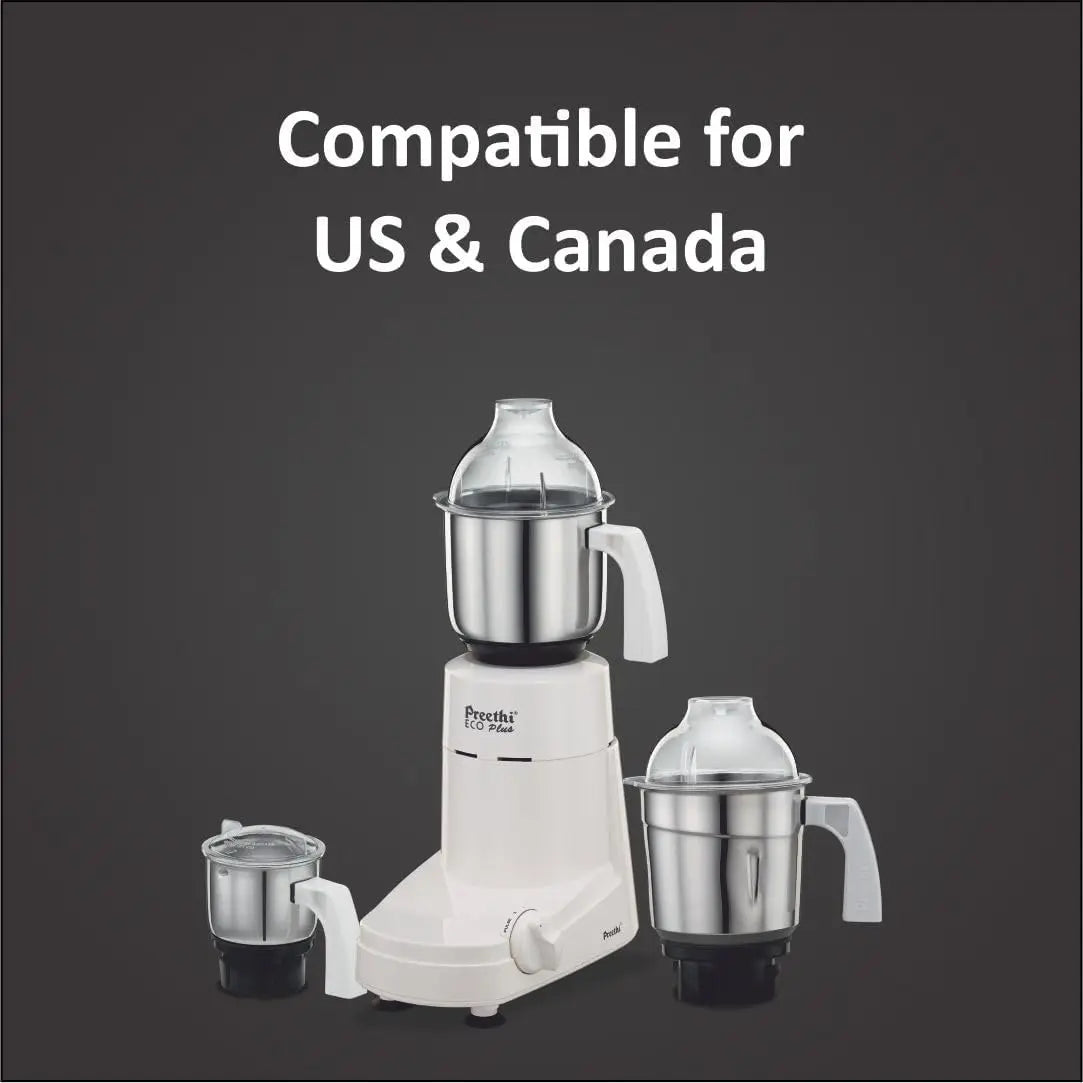 XMSJ Eco Plus Mixer Grinder With 3 Glass Jars