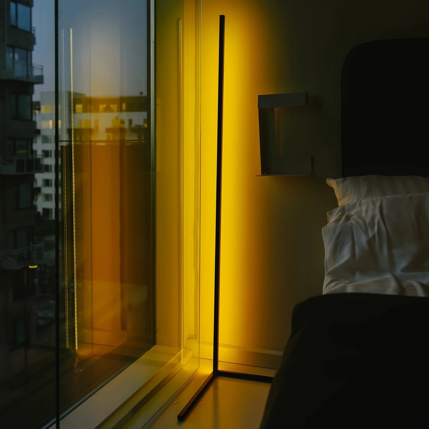 RGB Corner Floor Lamp With LED Lighting For Living Room
