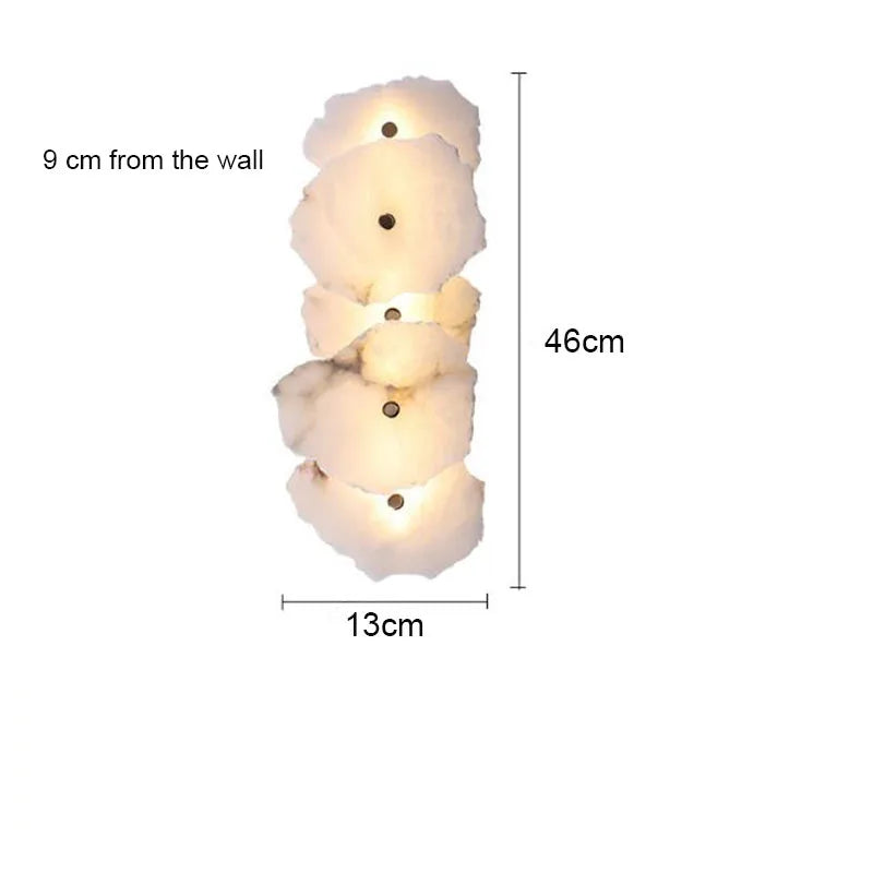 Jmmxiuz Luxury Marble LED Wall Light Modern Sconce