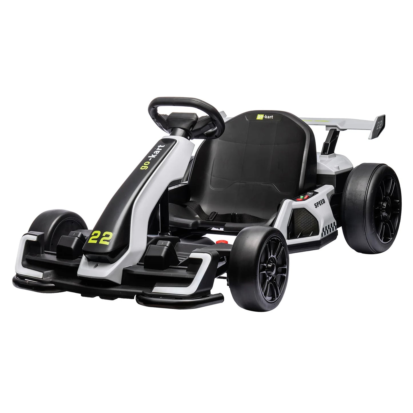 HiMISS 24V Kids Electric Go Kart 300W Motors Drift Modes