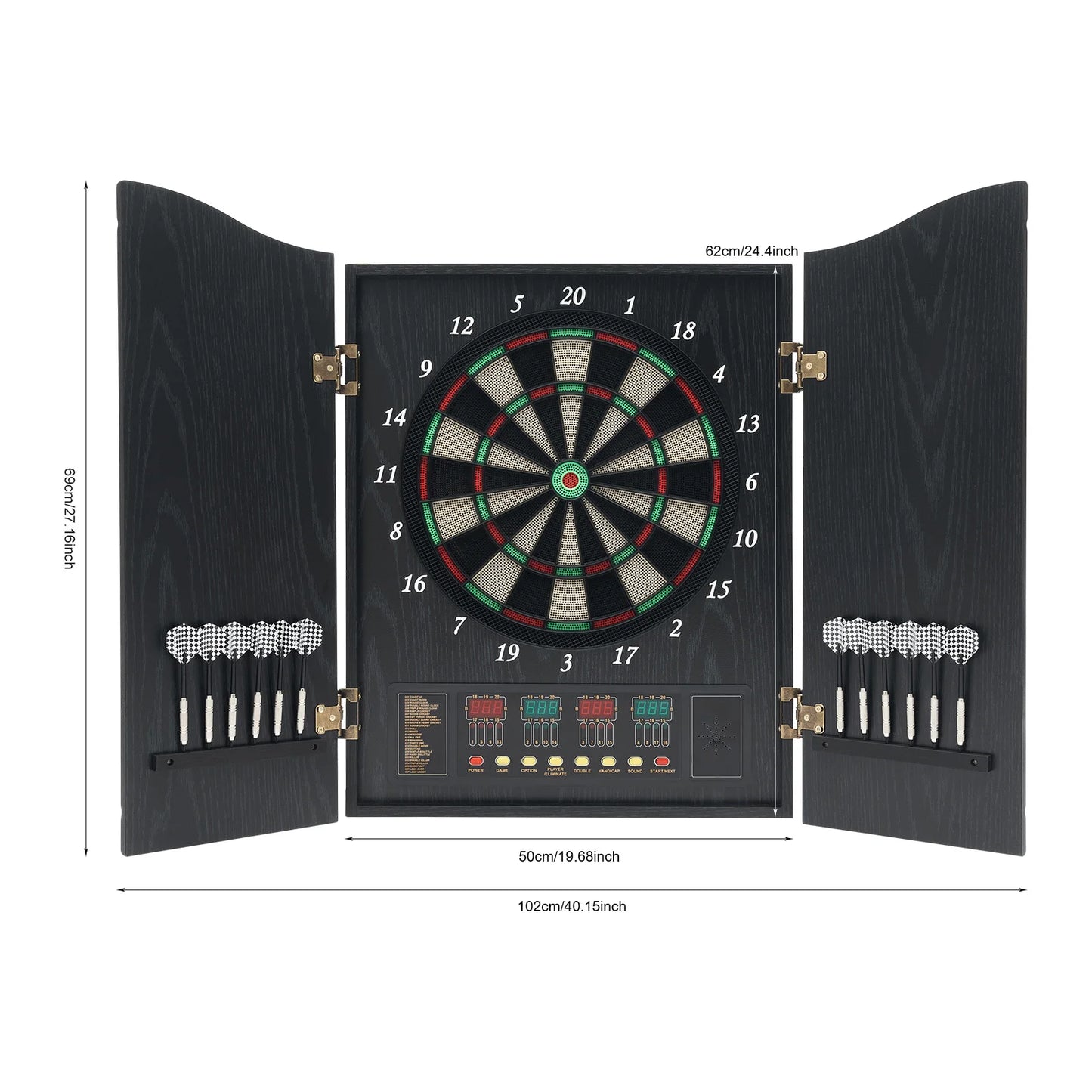 NONED Electronic Dartboard Set With 4 LED Displays