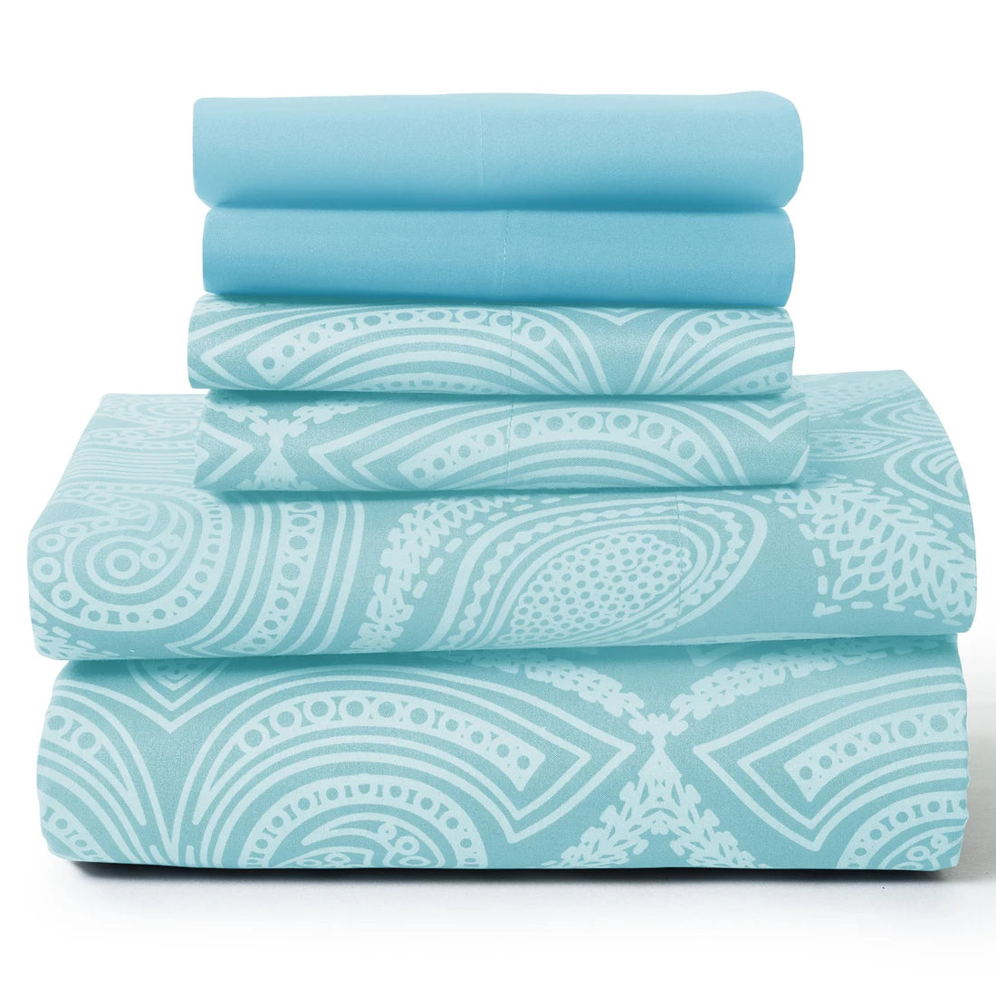 LDC Lux Decor Collection Paisley Microfiber Sheet Set Wrinkle-Free