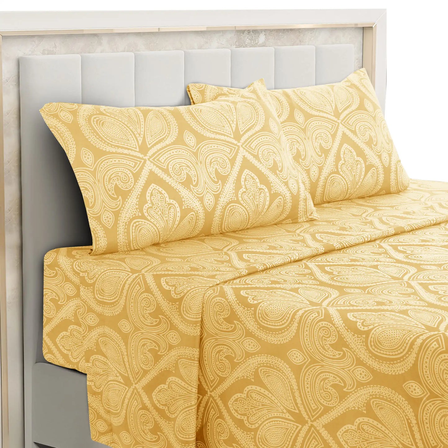 LDC Lux Decor Collection Paisley Microfiber Bed Sheet Set