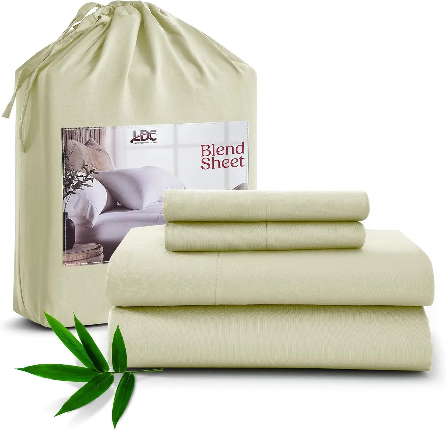 LDC Lux Decor Collection Bamboo Rayon Bedsheet Set