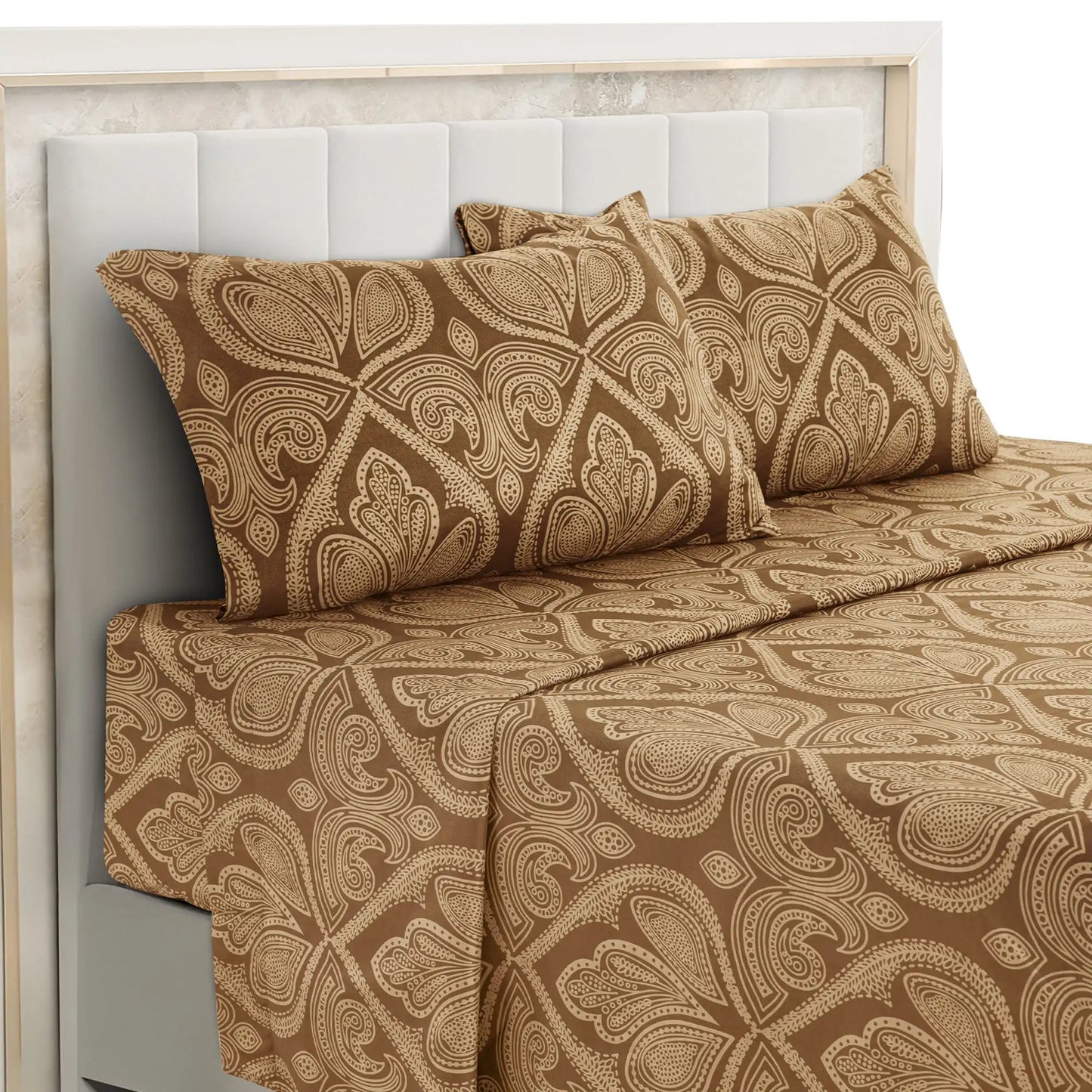 LDC Lux Decor Collection Paisley Microfiber Bed Sheet Set