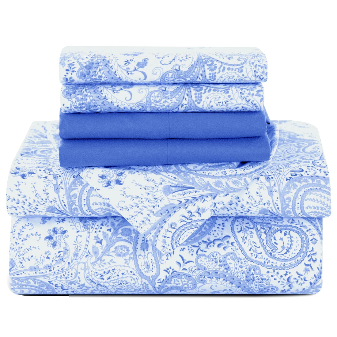 LDC Lux Decor Collection Paisley Microfiber Sheet Set Wrinkle-Free