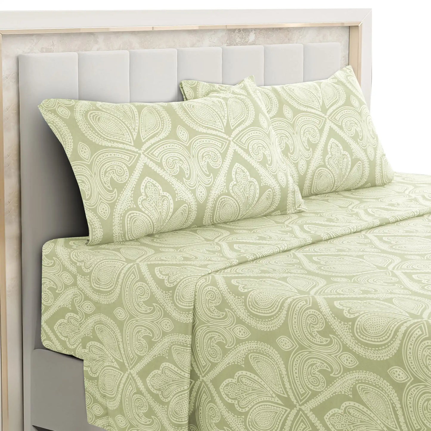 LDC Lux Decor Collection Paisley Microfiber Bed Sheet Set