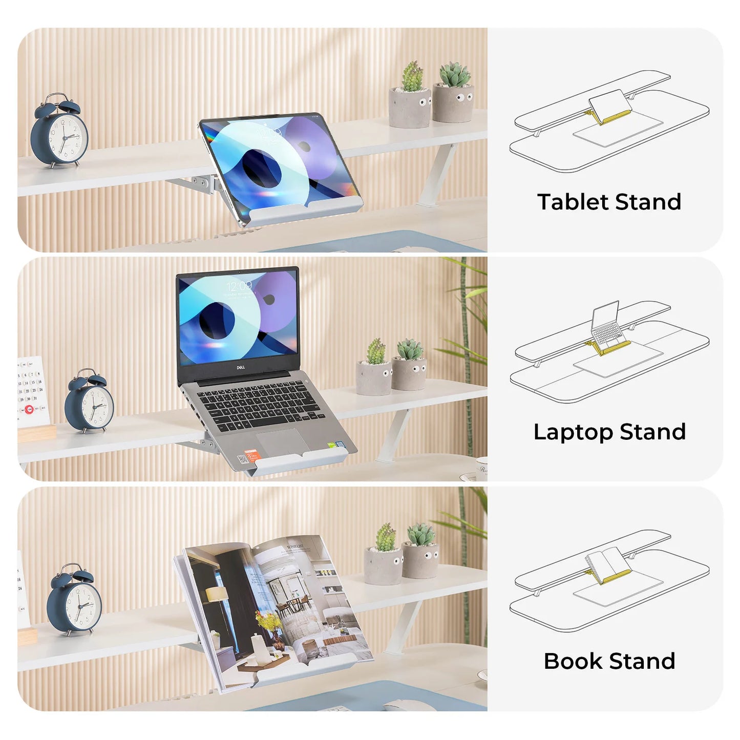Electric Standing Desk With Drawers Sit Stand Height Adjustable Ergonomic