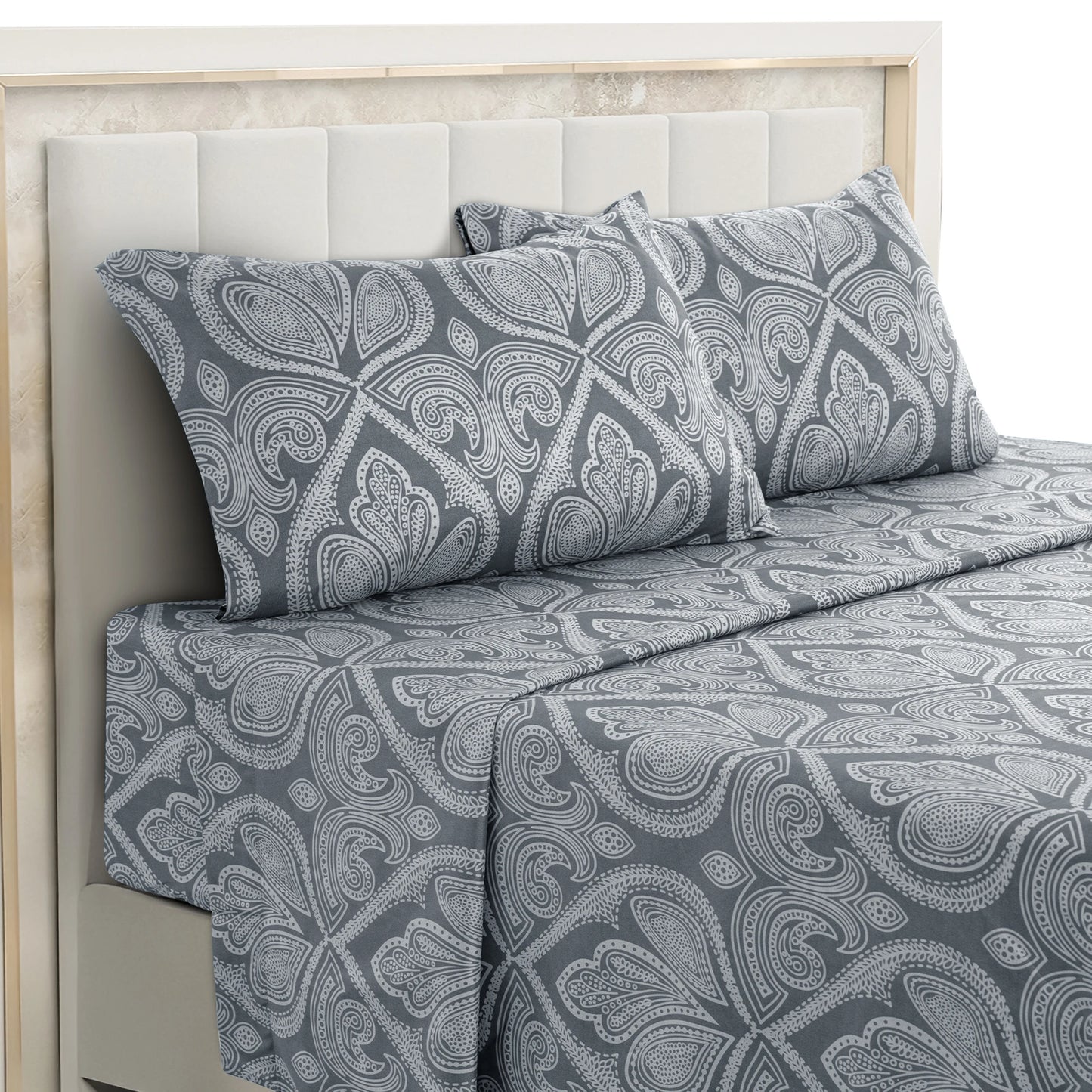 LDC Lux Decor Collection Paisley Microfiber Bed Sheet Set