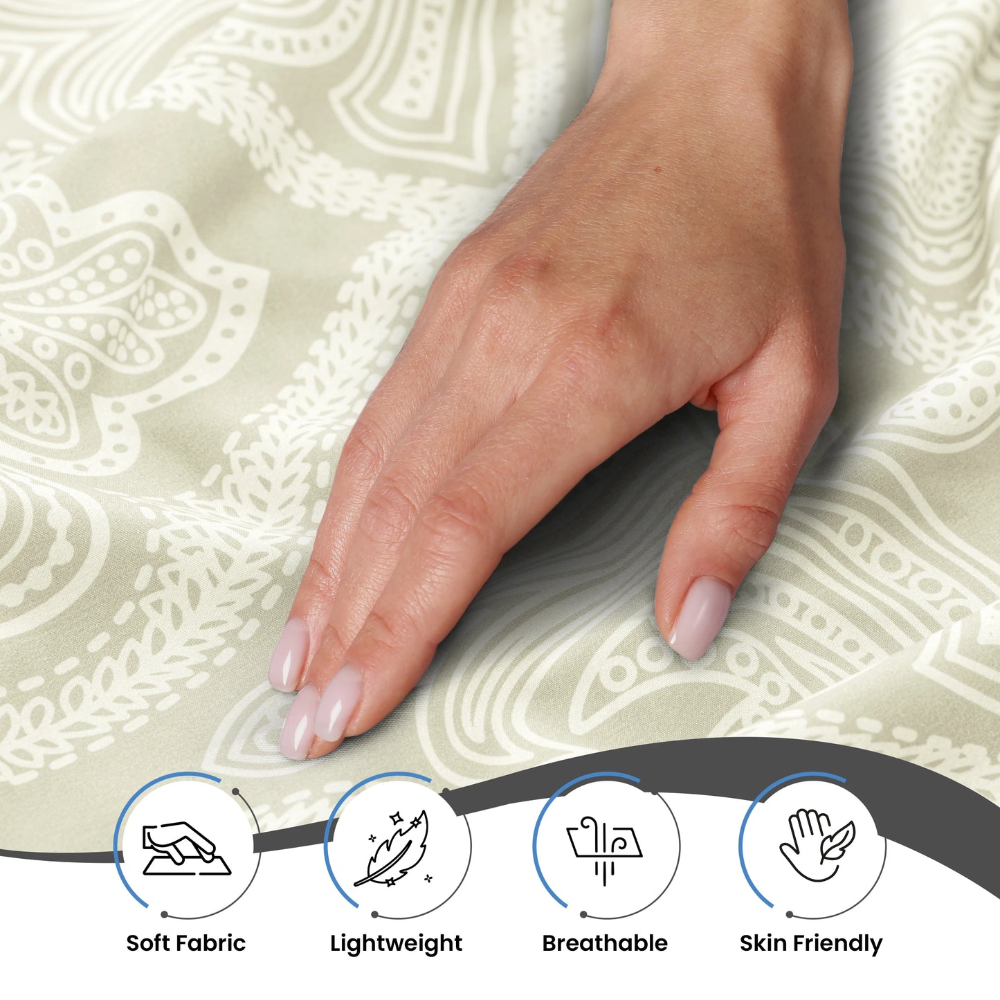 LDC Lux Decor Collection Paisley Microfiber Sheet Set Wrinkle-Free