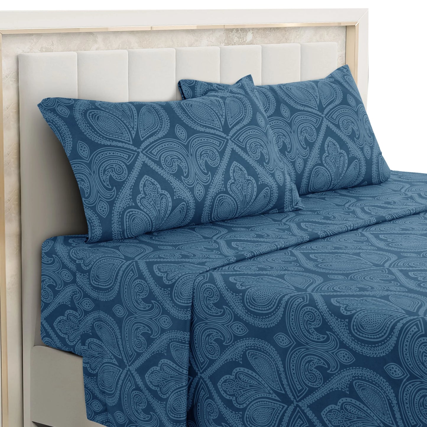 LDC Lux Decor Collection Paisley Microfiber Bed Sheet Set