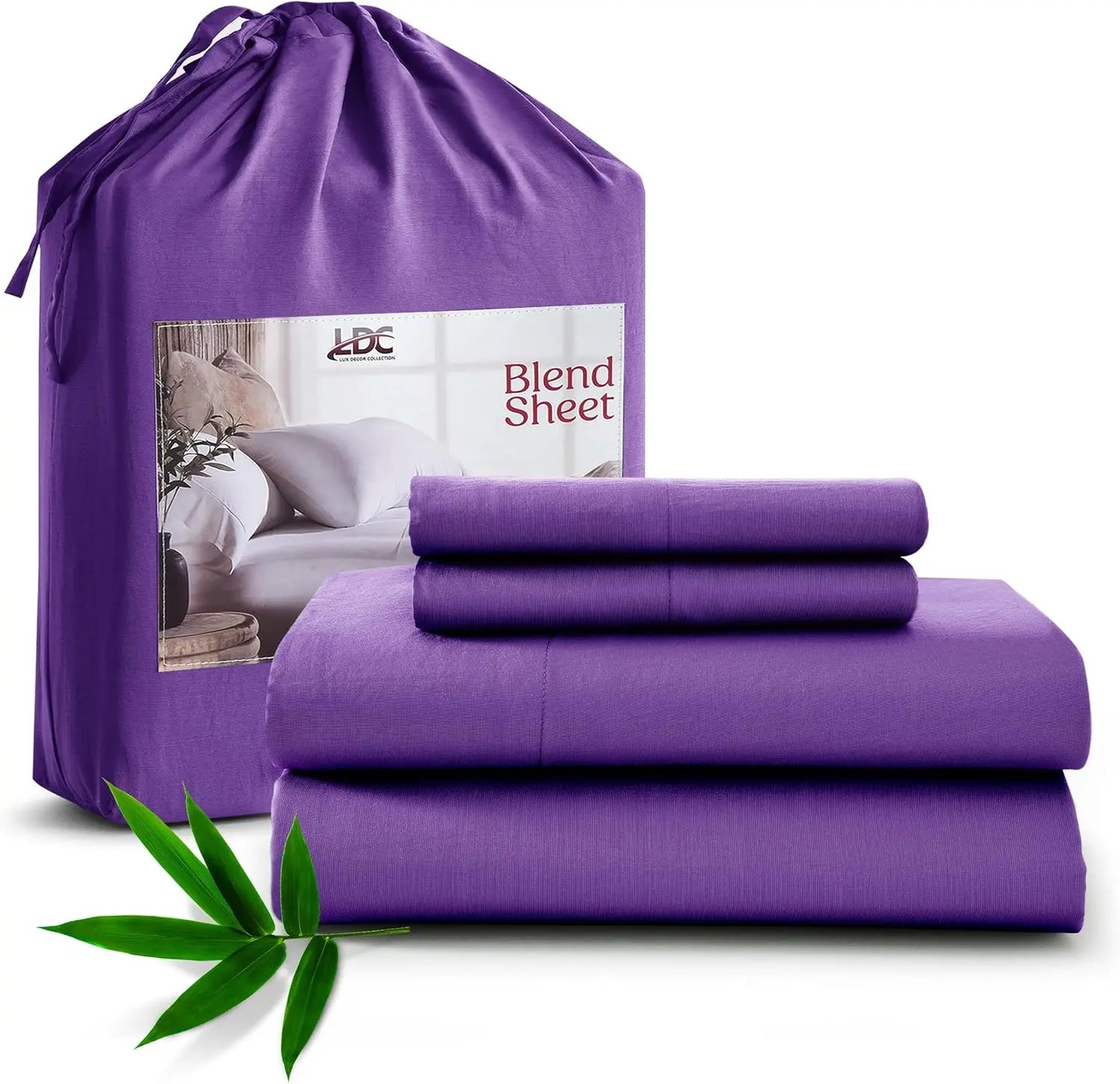LDC Lux Decor Collection Bamboo Rayon Bedsheet Set