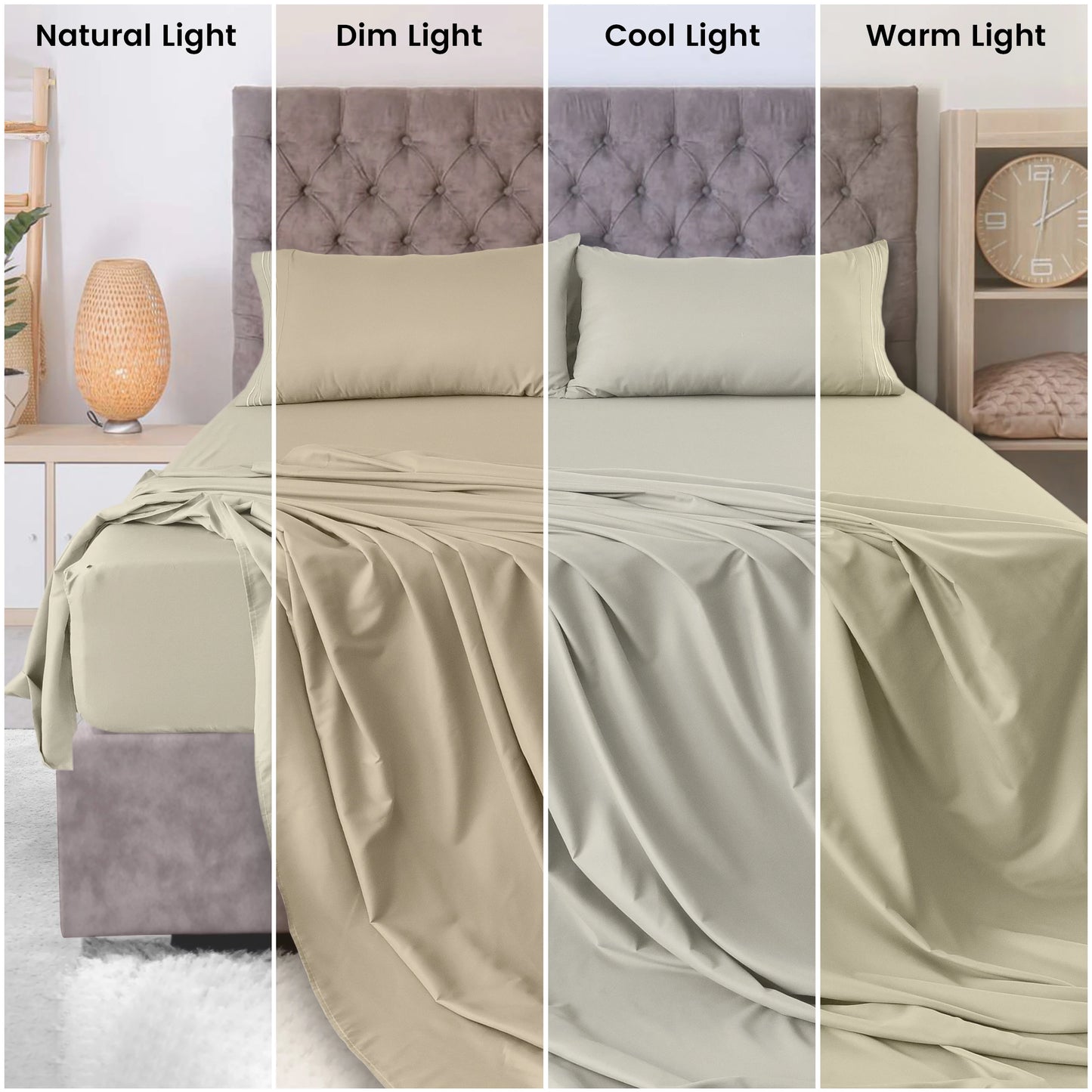 LDC Lux Decor Collection Ultra Soft Microfiber Sheet Set