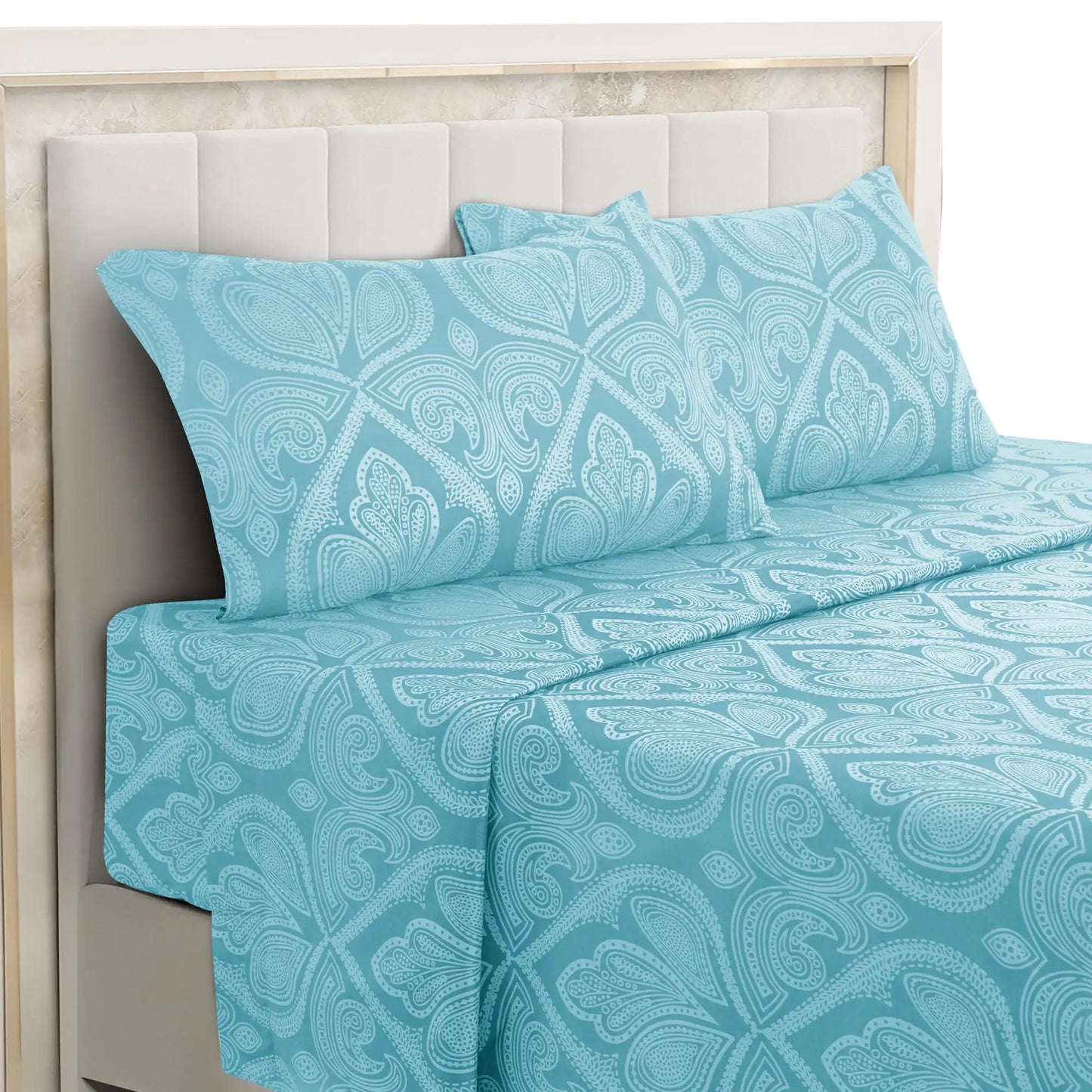 LDC Lux Decor Collection Paisley Microfiber Bed Sheet Set