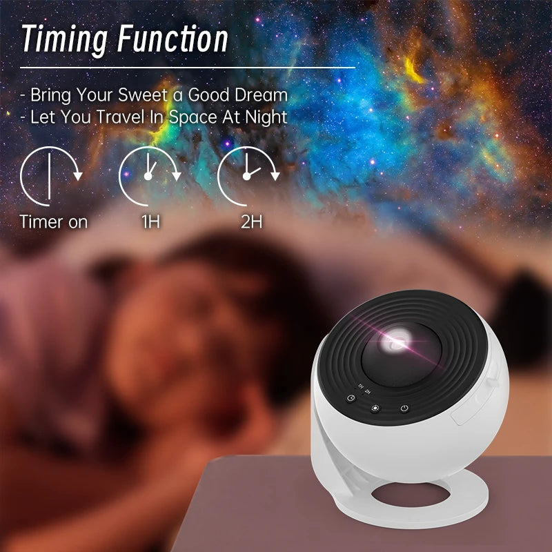 AUSYLE Night Light Galaxy Projector 360 Starry Sky Lamp