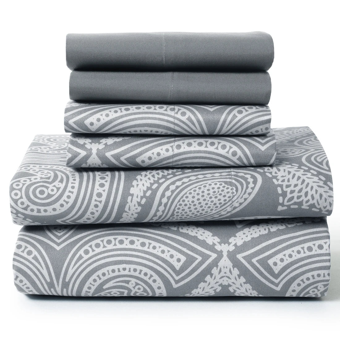 LDC Lux Decor Collection Paisley Microfiber Sheet Set Wrinkle-Free