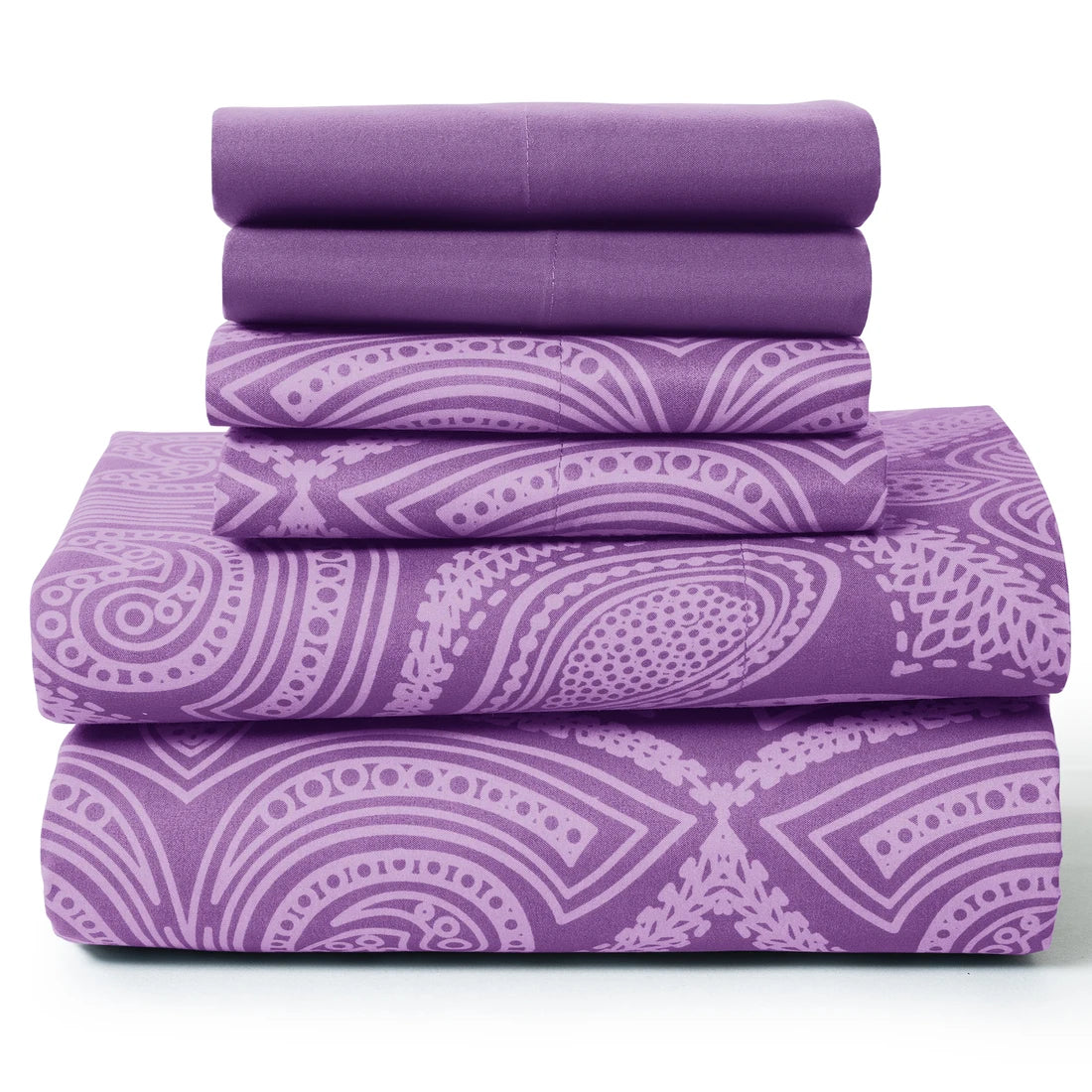 LDC Lux Decor Collection Paisley Microfiber Sheet Set Wrinkle-Free
