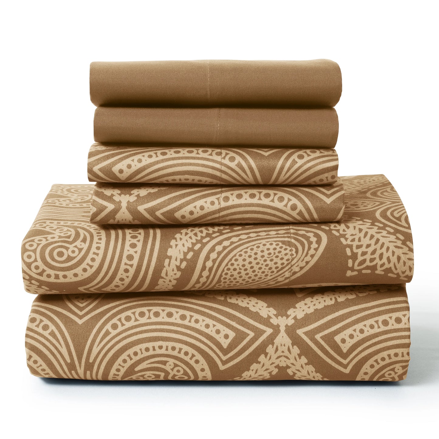 LDC Lux Decor Collection Paisley Microfiber Sheet Set Wrinkle-Free
