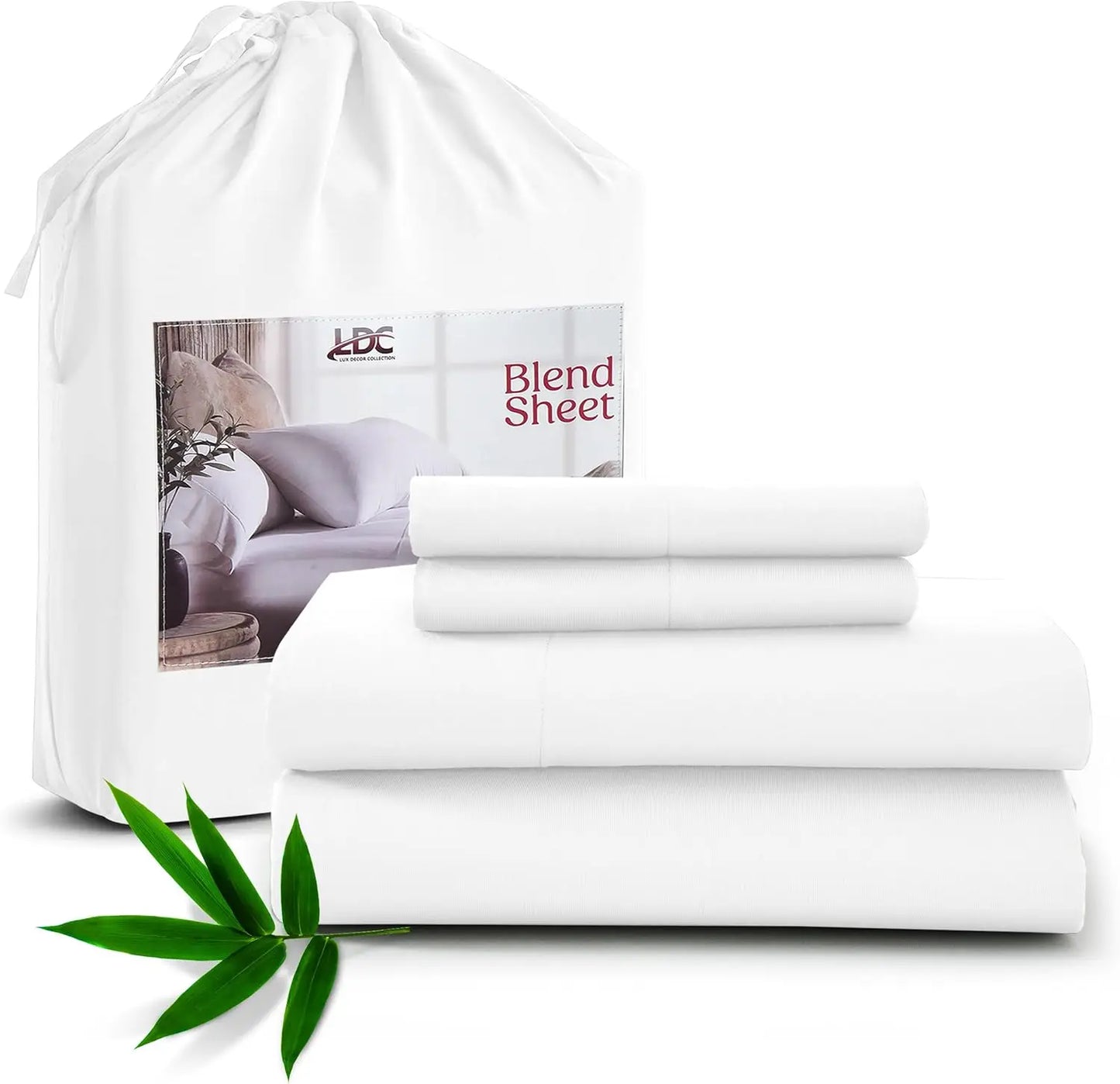 LDC Lux Decor Collection Bamboo Rayon Bedsheet Set