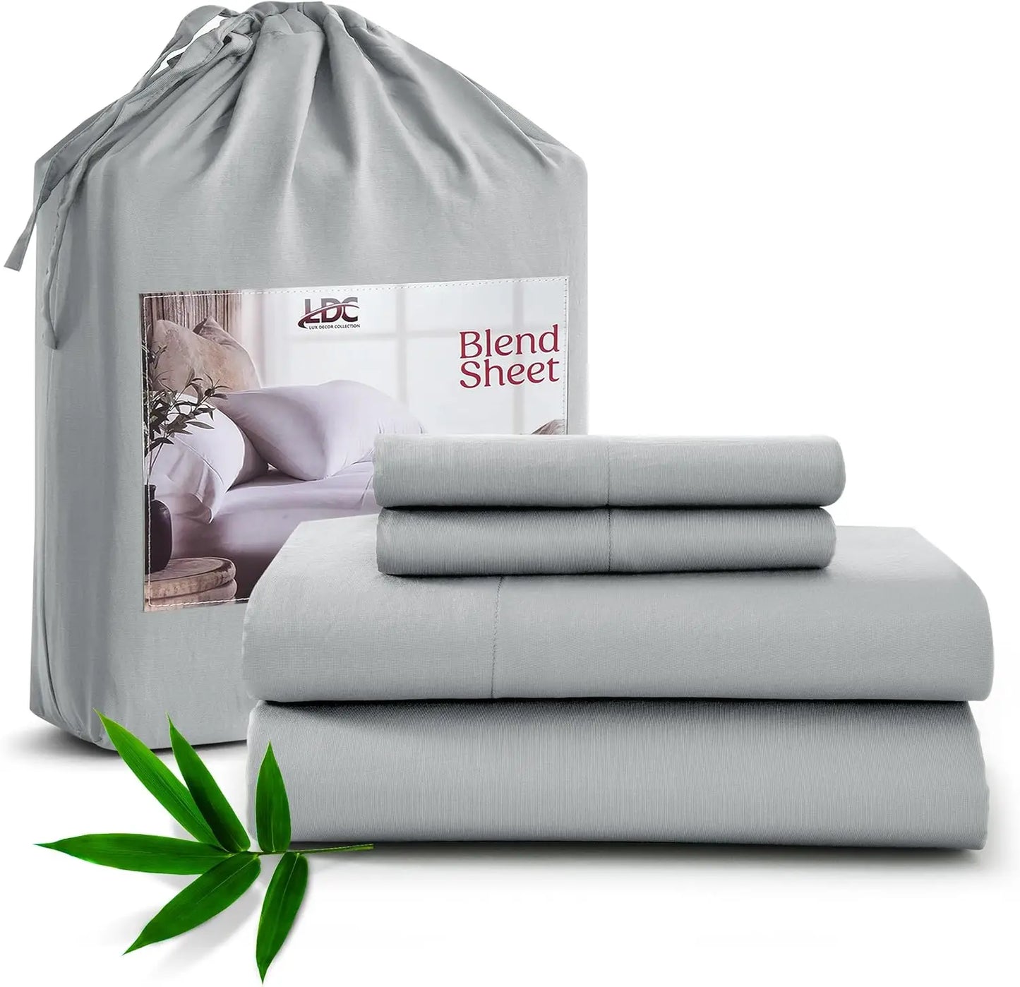 LDC Lux Decor Collection Bamboo Rayon Bedsheet Set