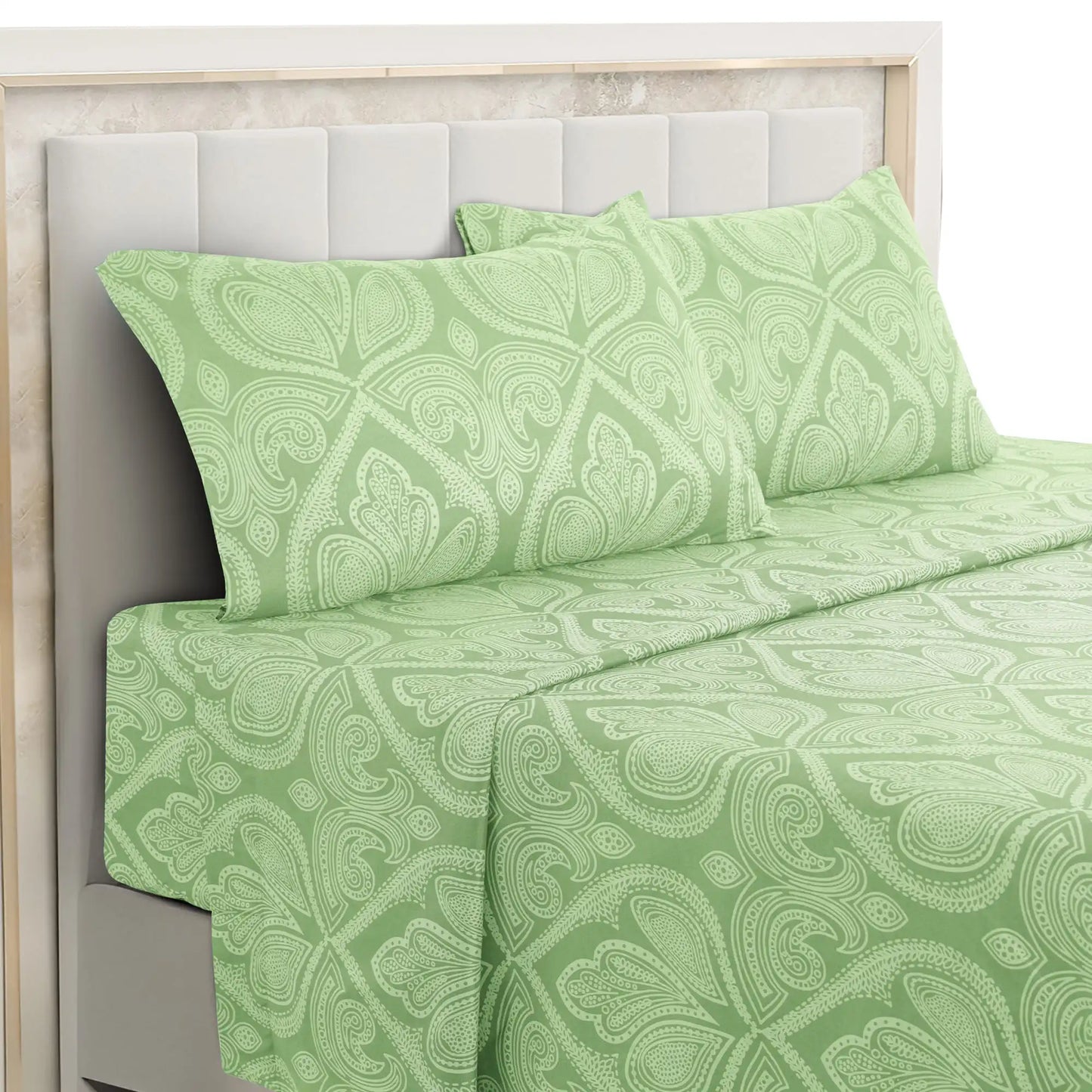 LDC Lux Decor Collection Paisley Microfiber Bed Sheet Set