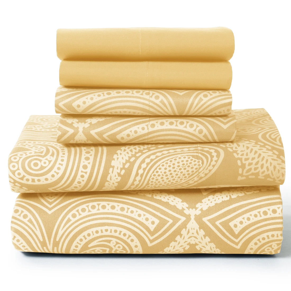 LDC Lux Decor Collection Paisley Microfiber Sheet Set Wrinkle-Free