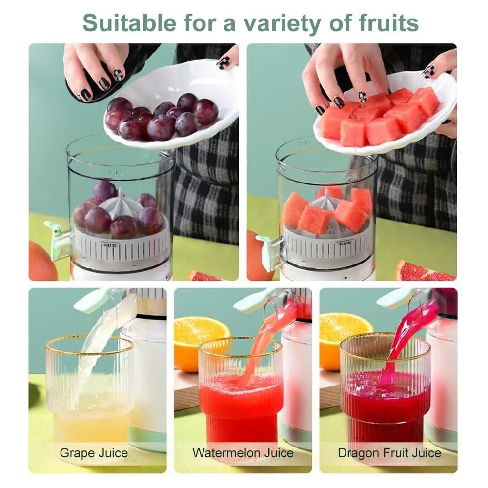 Rechargeable Portable Citrus Juicer USB Charging With Cleaning Brush