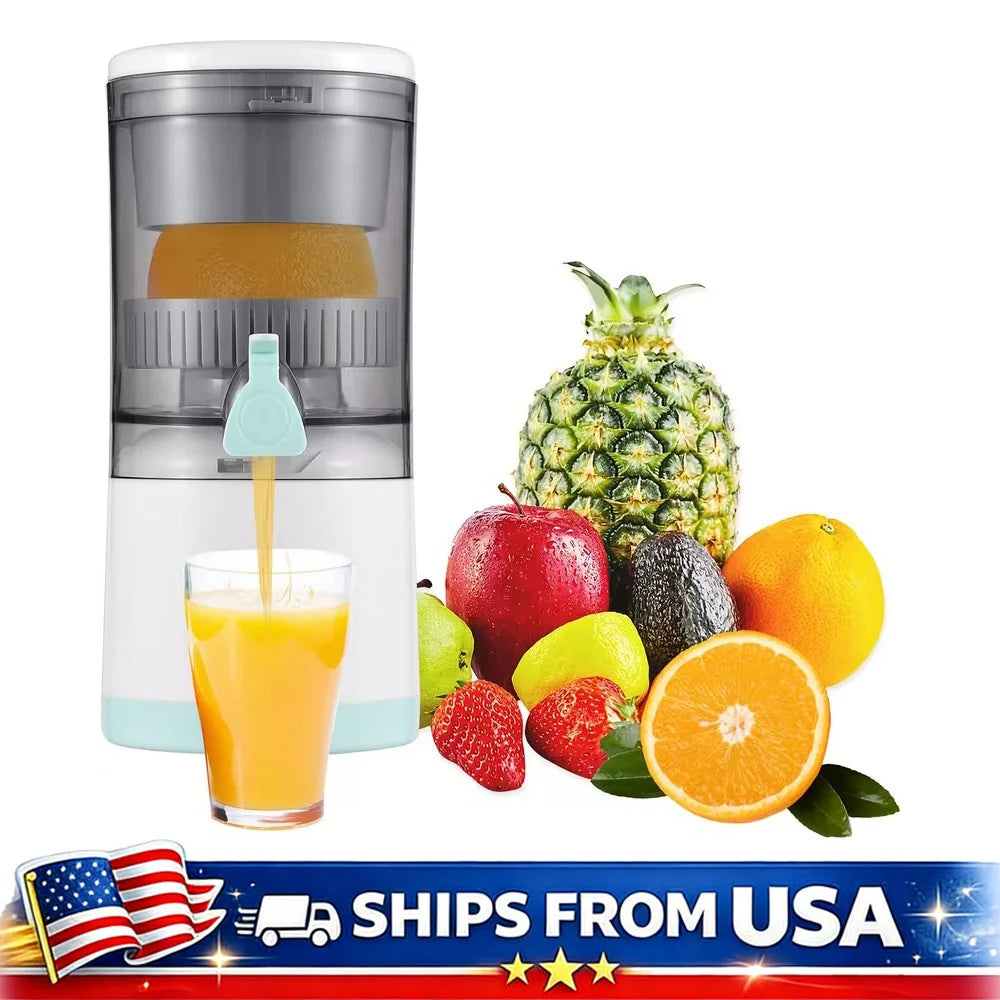 Portable Electric Juicer USB C Rechargeable Citrus Press Cleaning Brush