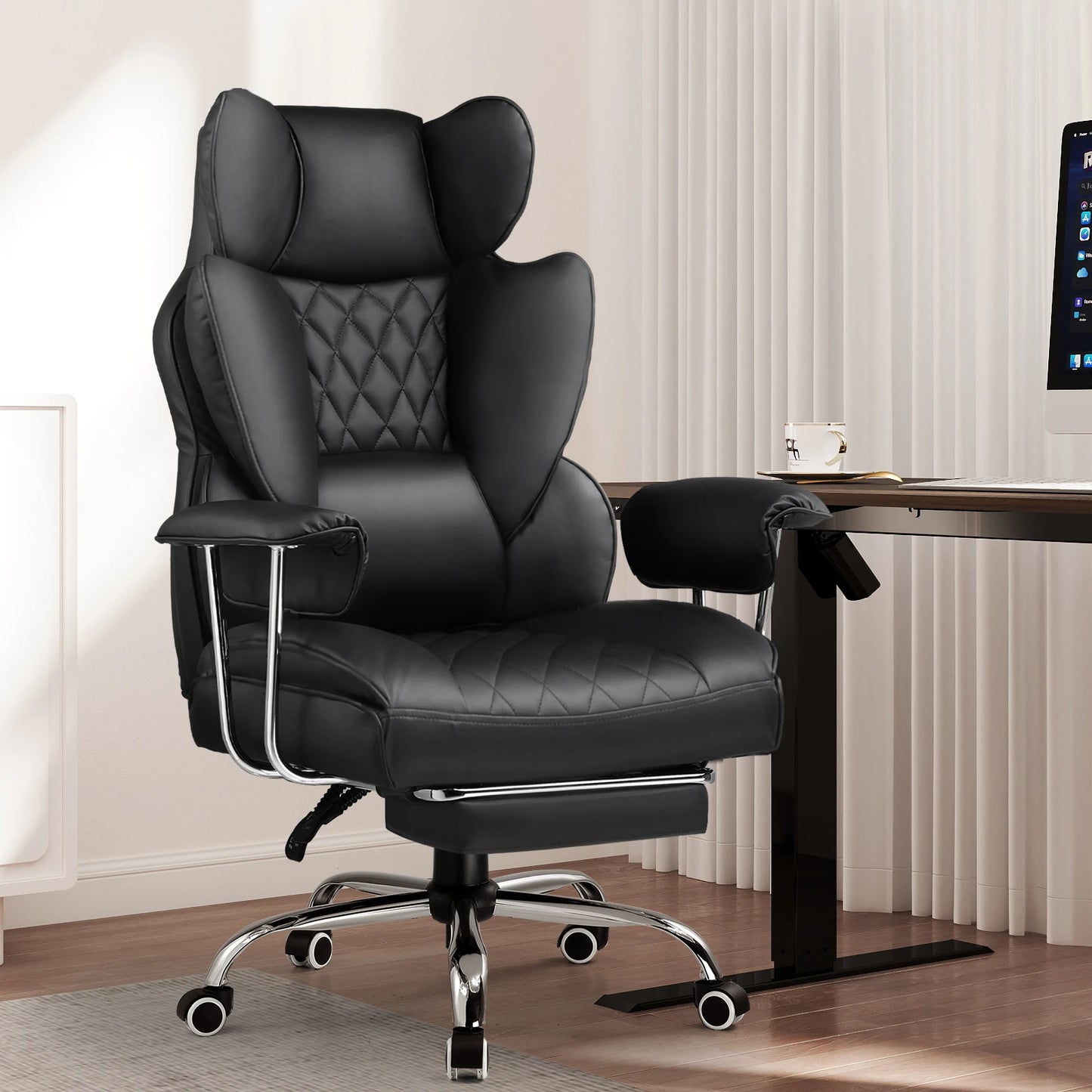 COMHOMA Big and Tall Gaming Chair With Pocket Spring Lumbar