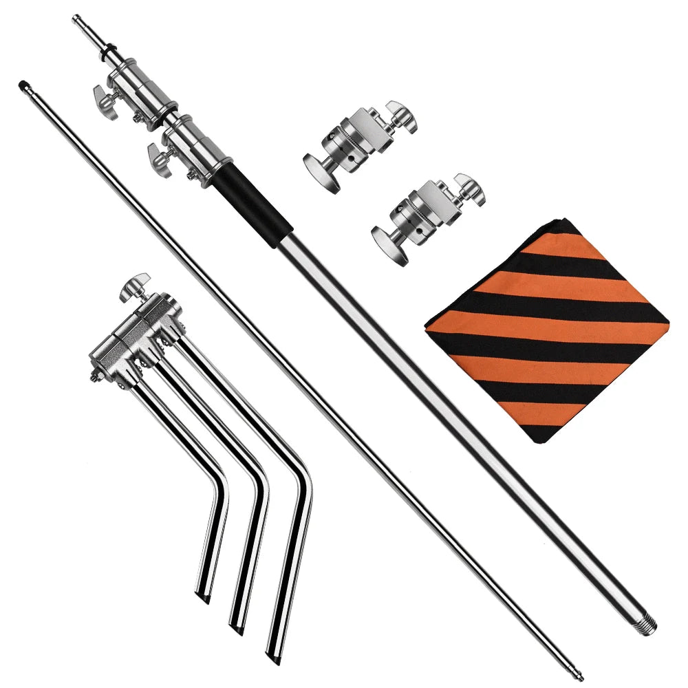 SH Stainless Steel Century Foldable Light Stand C-Stand for Softbox Photography