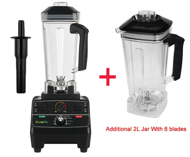 Biolomix 2200W Smart Timer Blender Mixer Juicer Food Processor