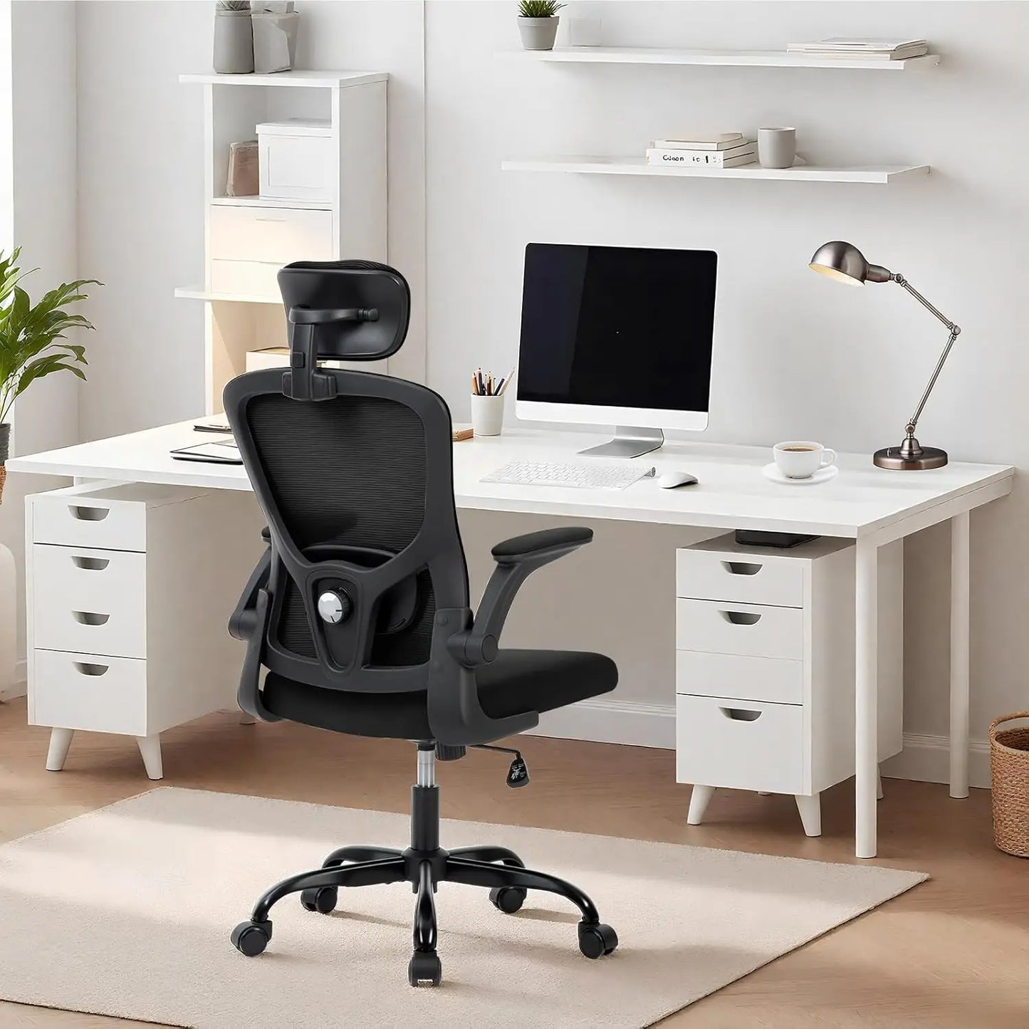 HobbyLane Ergonomic High Back Mesh Desk Office Chair With Headrest