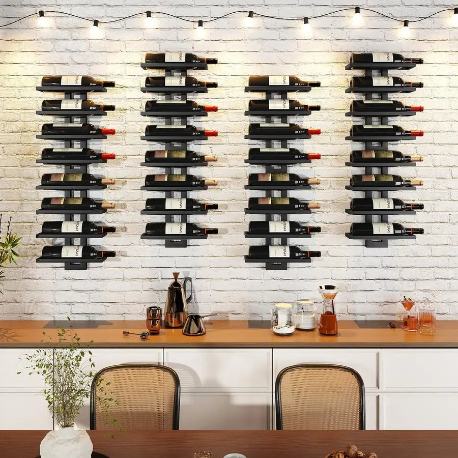 XMSJ Wall Mounted 12 Bottle Wine Rack