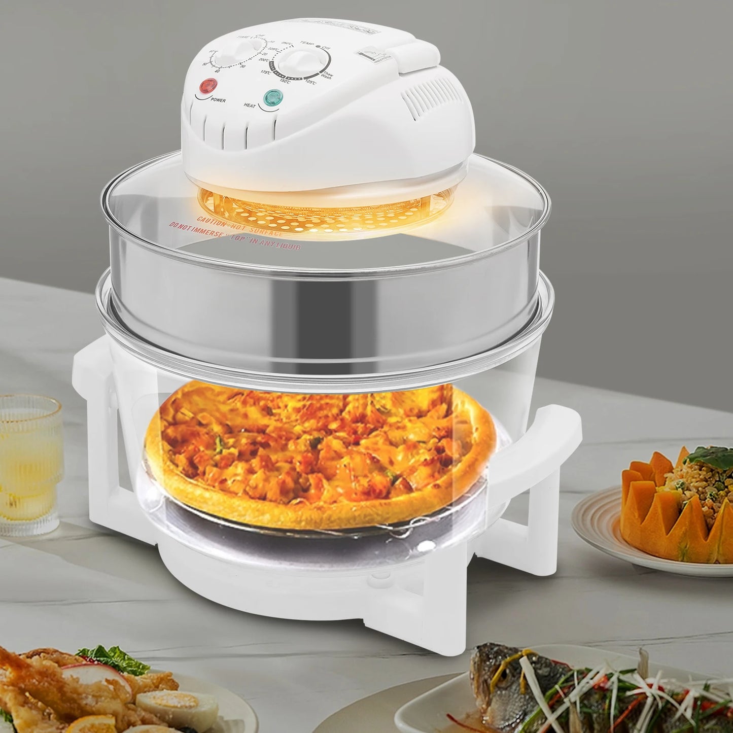 Visual Air Fryer 360 Degree Hot Air Circulation Oil Free