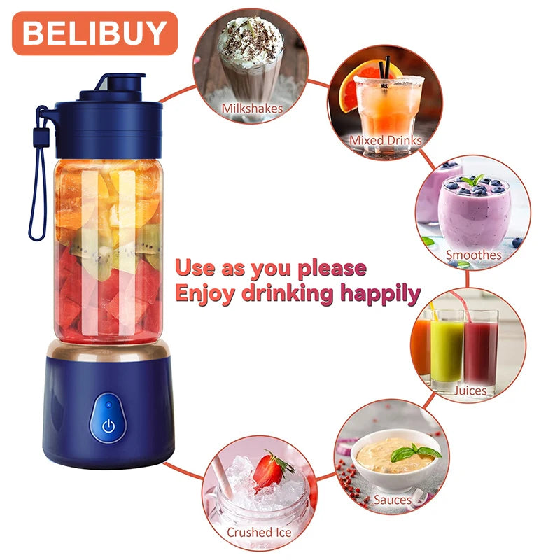 Portable USB Electric Juicer Blender For Travel Citrus Fruits