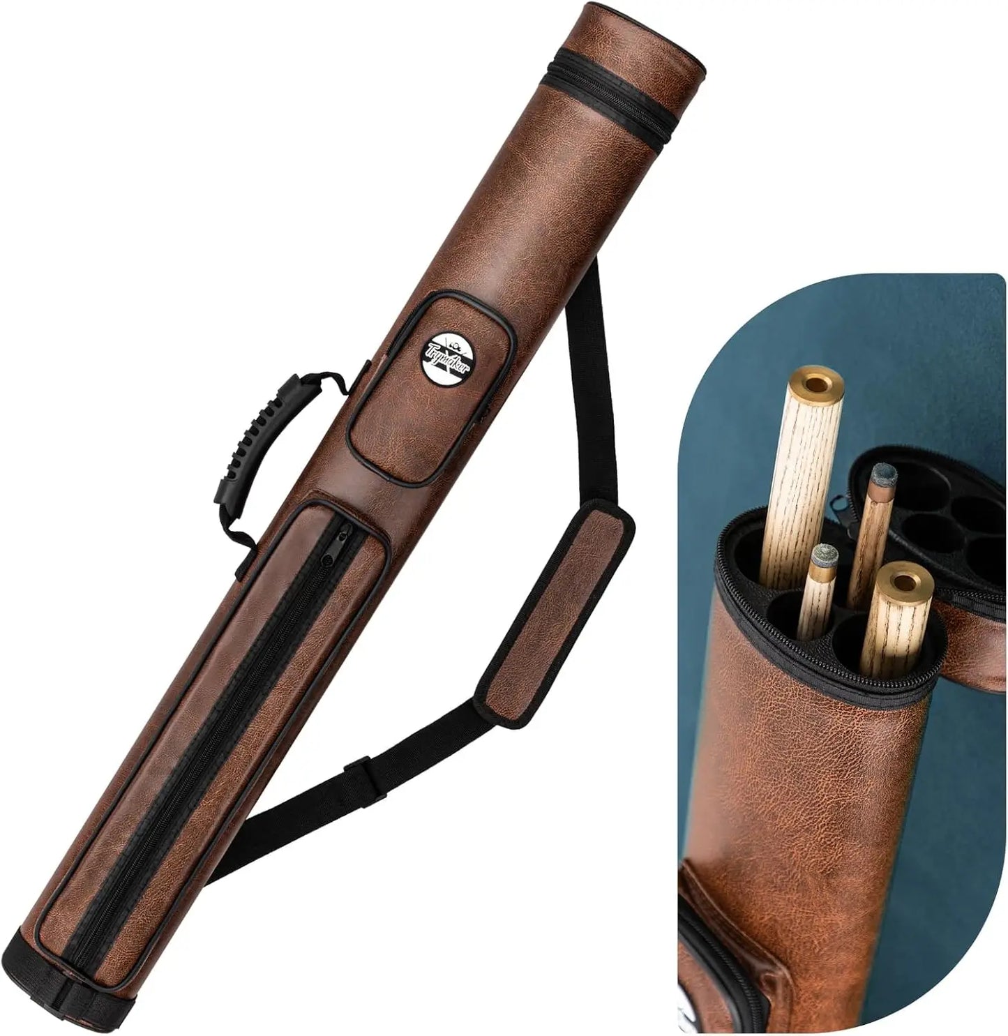 Hard Billiard Cue Case For Two Pool Cues