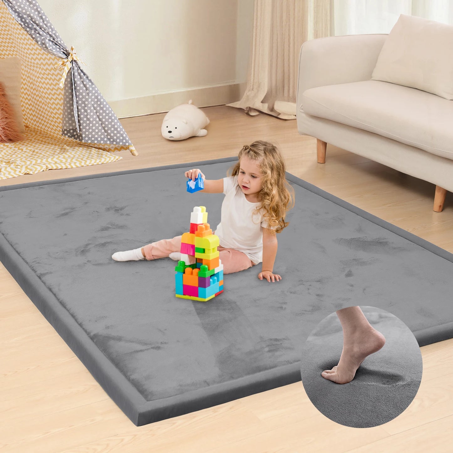 Huloo Sleep Tatami Baby Play Mat Non-Slip Crawling Rug