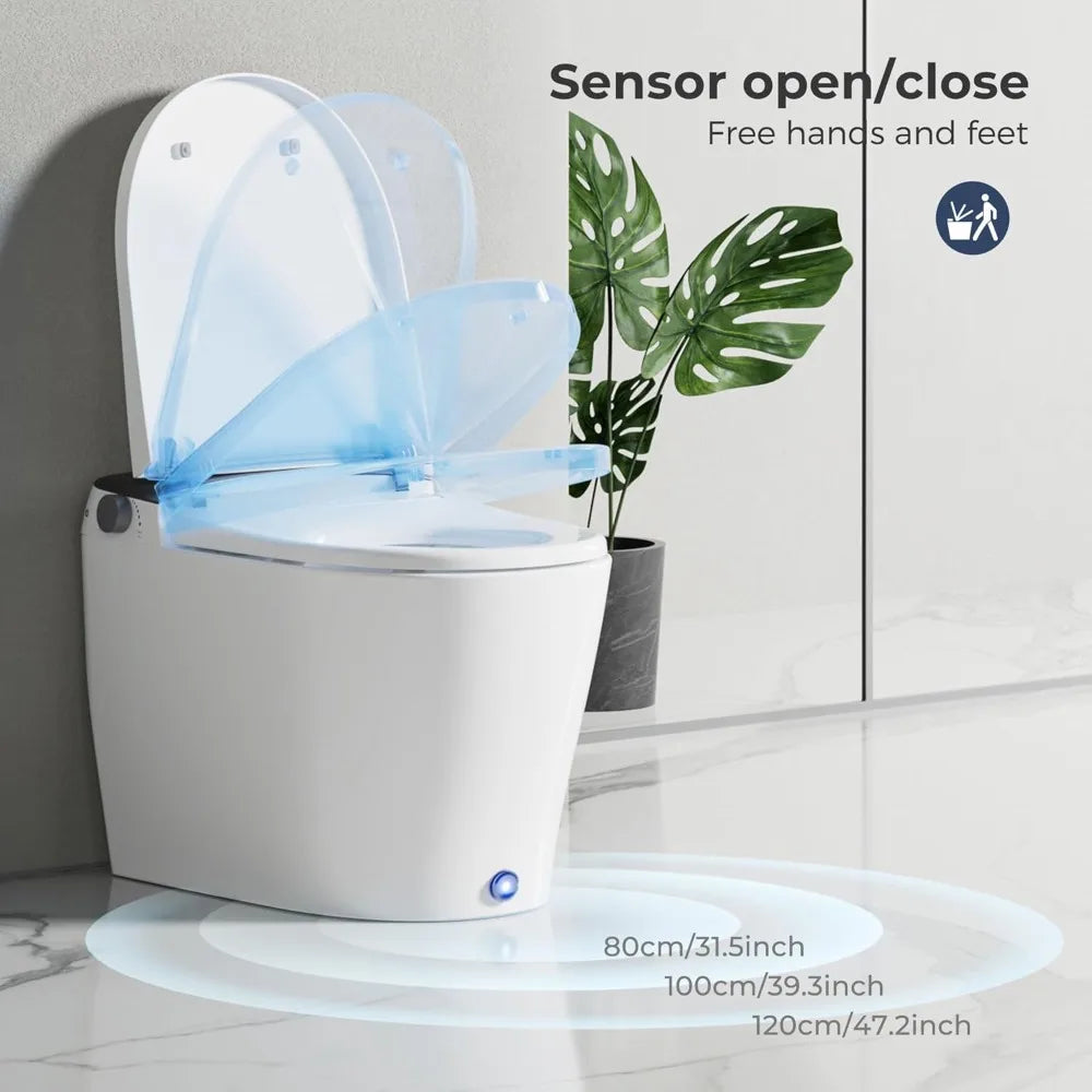 Integrated Smart Toilet With Bidet Features, Night Light, Heated Seats