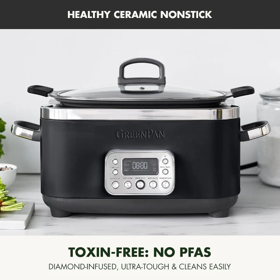 MDNG Elite 14in1 Nonstick Electric Slow Cooker PFASFree