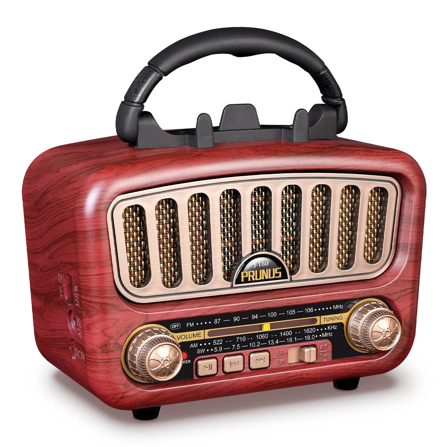 PRUNUS J-180 Retro Bluetooth Radio AM FM SW With USB
