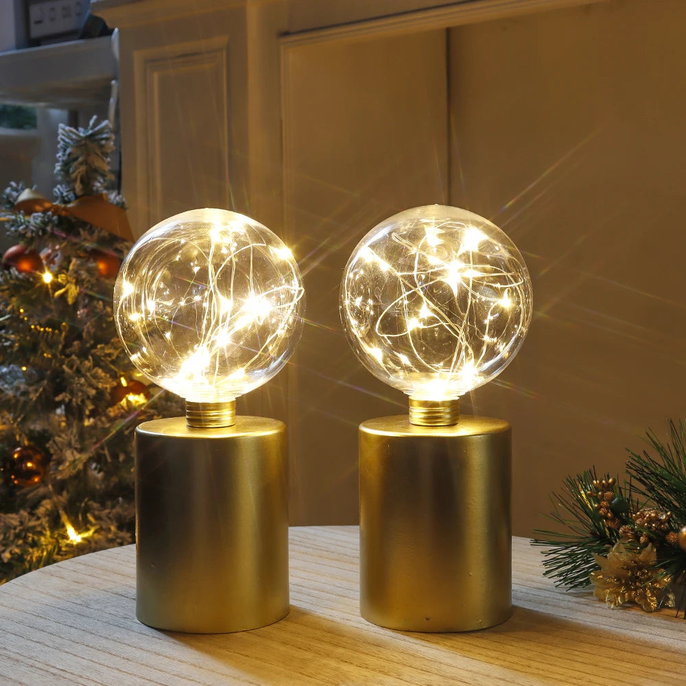 NEWIMAGE Battery Powered Cordless Table Lamps 2 Pack